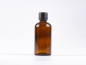 Preview: Braunglasflasche 100ml, mit Schraubverschluss & Giessring
